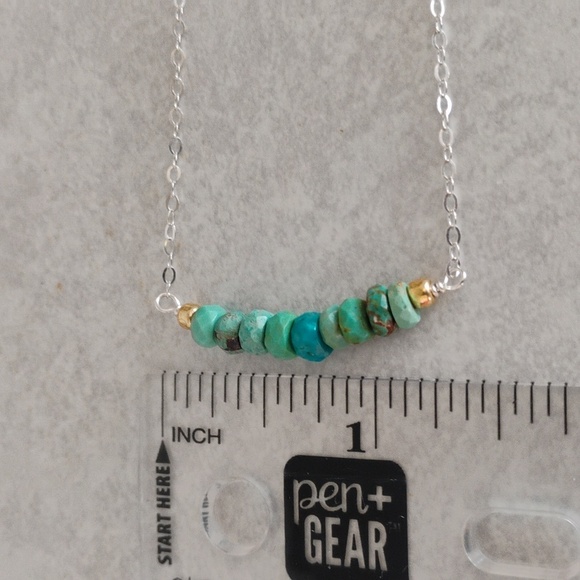 Kingman Turquoise Bar necklace - Picture 6 of 7
